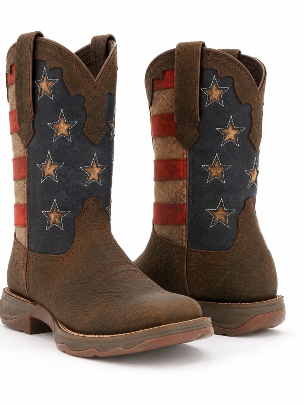 Durango Lady Rebel Patriotic American Flag Cowboy Boots - size 8.5M